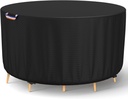 STARTWO Round Patio Furniture Covers ,Outdoor Furniture Table Covers Waterproof ,UV Resistant (72" Dia x 28" H)