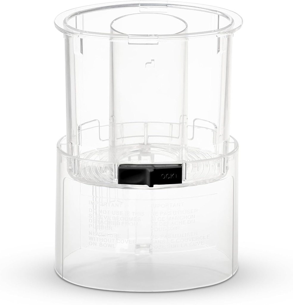 Food Processor Large Pusher & Sleeve for Cuisinart DLC-018BGTXT1