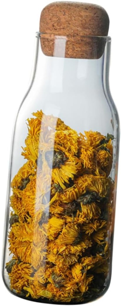 Glass Tea Can Airtight Lid Storage Container for Cookies Sugar Flour Spices