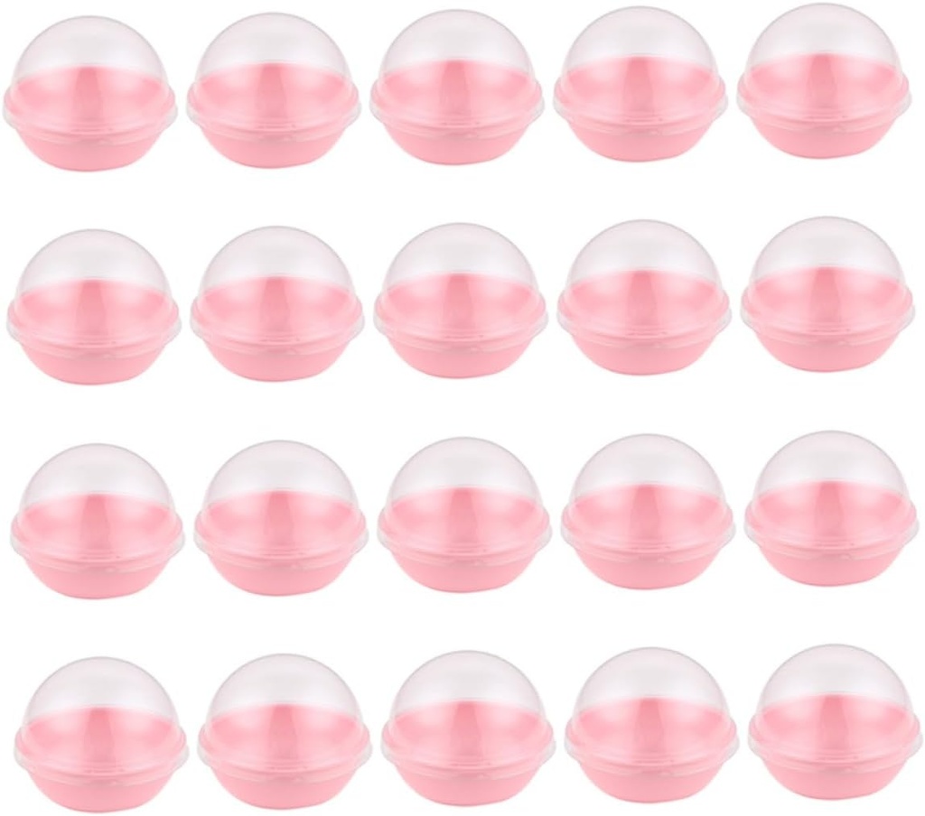 Cabilock 50Pcs Plastic Dome Moon Cake Box Individual Dessert Packaging for Mid-Autumn Festival Food-Grade Container for Bakery Treats for Macarons and Party Favors