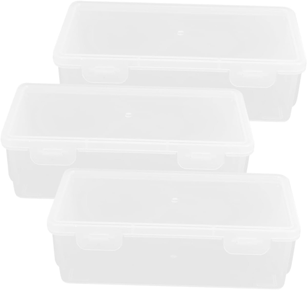 3pcs Condiment Containers Lids Food Storage Jars Seasoning Organizer for Bread Loaf Fridge Food Box