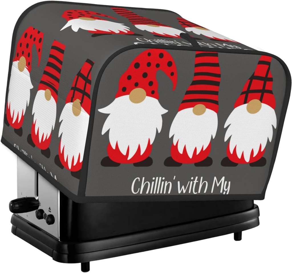 Oven Cover Kitchen Bread Machine Protector,4 Slice Toaster Cover For Home,Fingerprint Coaster Cover,Kitchen Small Appliance,Chillin With My Gonme