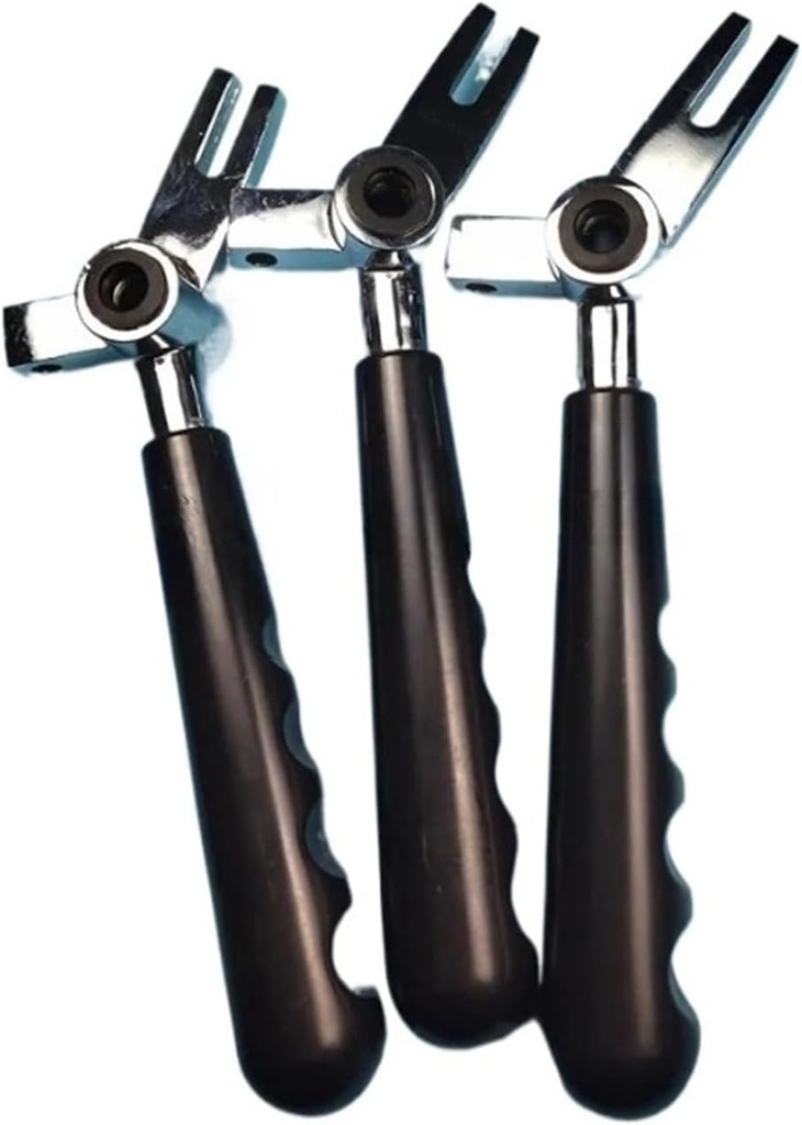 3 Straight Handles Black Hand Grips For Front Panel Accessories Fittings, Compatible For YKF Ice Cream Machines Length 21cm