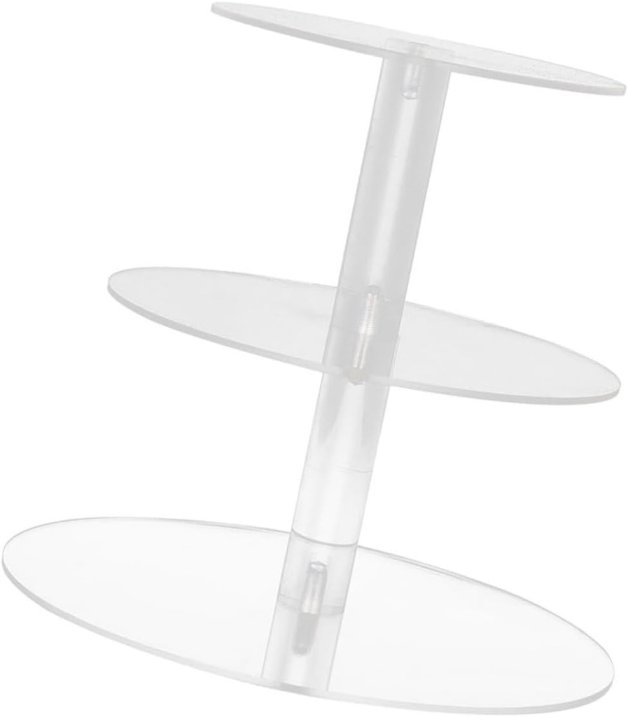 Sturdy Acrylic Cake Display Stand Triple Tier Cake and Cupcake Holder Perfect for Parties Weddings Birthdays