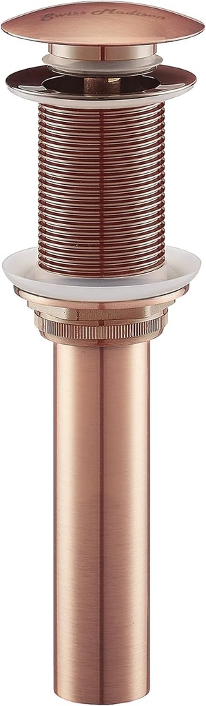 Residential Non-Overflow Pop Up Sink Drain 1.75" in Rose Gold
