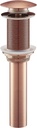 Residential Non-Overflow Pop Up Sink Drain 1.75" in Rose Gold