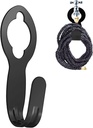 Garden Hose Hanger - Heavy Duty Metal Holder for 50ft/25ft Expandable Hose, Supports 110lbs - Portable Garage Storage