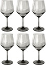 by TarHong Angle Acrylic Goblet, Set of 6, Light Gray, 23 oz.