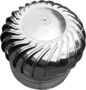 Stainless Steel Roof Wind Turbines Ventilator Cap - Rotating Exhaust Fan for Attics, Houses & Farms - 160mm/6.3in Flue Vent for Maximum Airflow & Efficiency