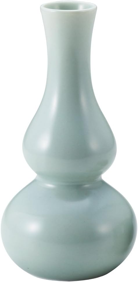 Yamashita Kogei 14081020 Tokuri White, φ2.8 x 5.4 inches (7.2 x 13.8 cm), 4.3 fl oz (135 cc), Luminous Glazed Hisago Shape, No. 1 Tokuri