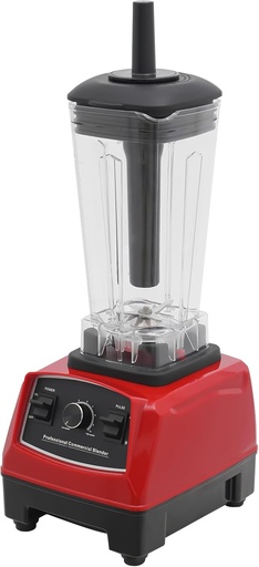 [BRSREZD7C4IRQDTK] 2200W 110V Professional Power Smoothie Blender Mixer 2L Heavy Duty Household Grade Blender Juicer Food Fruit Ice Crushing Machine for Home Bar Restaurant Hotel Cafe (red)