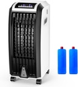 Fireflowery Evaporative Air Cooler, 3-In-1 Portable Cooling Fan w/Remote Control, 3 Fan Speed, 7.5H Timer & 6.5L Water Tank, Air Conditioner w/4 Wheels, Ideal for Home & Office