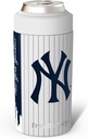 Frost Buddy MLB Universal Buddy - Fits All - Stainless Steel Can Cooler for 12 oz & 16 oz Regular or Slim Cans & Bottles - Stainless Steel, New York Pinstripe