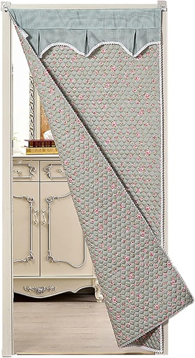 [BRSRMHD2C57AGFLK] Thermal Insulated Door Curtain,Cotton Door Curtain, Warm in Winter, Thickened Windproof, Household Fabric partition Curtain,for Air Conditioner Heater Room Kitchen (Size : 90 * 220cm)