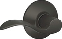 SCHLAGE Lock Company Acc 613 SCHLAGE Accent F10 Flat Wave Reversible Door Lever Lock, Oil Rubbed, Bronze - F10 ACC 613