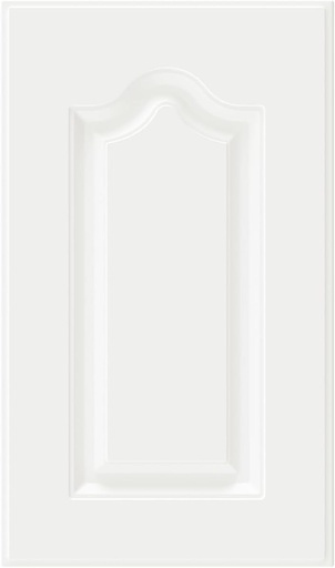 [BRSRE2YCCN6W2333] Built-in Cabinet Doors - Semicircular Cabinet Replacement Doors for Kitchen, Living Room, Bedroom, Bathroom and Other Scenarios - 22.5 Inch High (White, 13.25 Inches Wide)