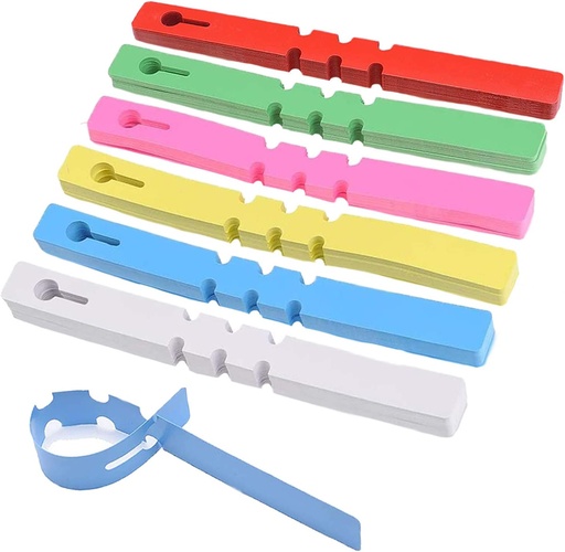 [BRSWYGIQO4MRQE3O] BEADNOVA Tree Tags Plastic Plant Labels Wrap Around Hanging Tags Tree Markers Signs Nursery Labels for Plants Garden (120Pcs, Mix Color)