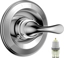 T13020 Replacement Single-Function Shower Valve Trim Kit,Compatible with Delta Faucet Classic 13 Series, Shower Handle,Chrome Shower Trim Kit(Cartridge Included)
