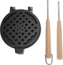 Nonstick Waffle Maker Pan Efficient Cooking Multifunctional Design Home Use Aluminum Alloy