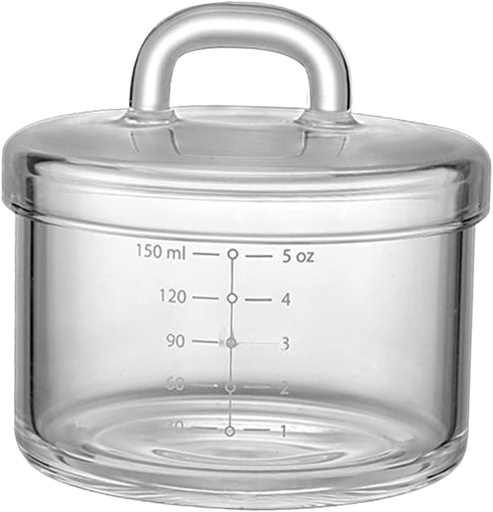 [BRSRE2Y5AF6BGE35] BESTYASH 1Pc Transparent Steaming Bowl with Lid for Complementary Food Heat Resistant Steaming Egg Bowl for Soups Yogurt Pudding for Home Travel