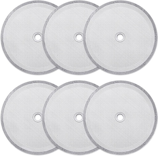 [BRSWY2YEO4NGGHTF] Boao 6 Pieces French Press Replacement Filters Mesh Filters Replacement 4 Inch Stainless Steel Replacement Screen for 1000 Ml, 34 Oz, 8 Cup French Press Coffee Makers and Tea Machines