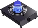 Single Burner Gas Stove,Gas Stove with Supercharged Fire and Tempered Glass,with Thermocouple Protection for Tailgating, Seafood Boil,Home Brewing(LPG)