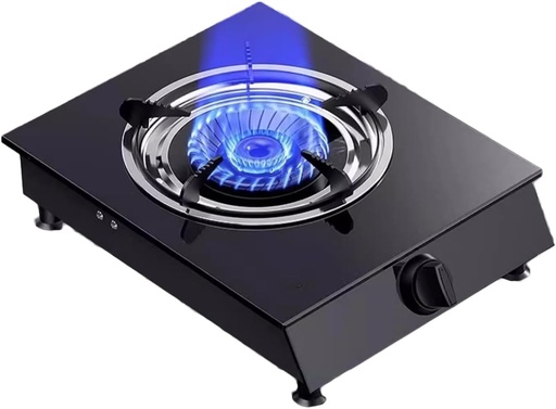 [BRSREEIEAAAROHI3] Single Burner Gas Stove,Gas Stove with Supercharged Fire and Tempered Glass,with Thermocouple Protection for Tailgating, Seafood Boil,Home Brewing(LPG)