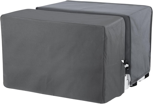 [BRSROHYTDIPWEEQ7] 2 PCS 600D Outdoor Air Conditioner Covers and Indoor Air Conditioner Cover for U-Shaped Window Air Conditioner Unit, /w Adjustable Hook & Loop Straps, Full Coverage and Dust-Proof Waterproof, Washable