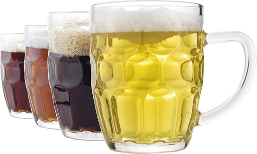 [BRSWIBD4AV5RG3DK] Dimple Stein Beer Mug - 20 OZ (4 Pack)