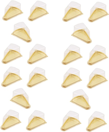 [BRSREZYHOAORG3DU] Alipis 50pcs Plastic Mousse Boxes Transparent Cake Packaging for Cakes Sandwiches and Desserts and Non- Design for Bakery Use