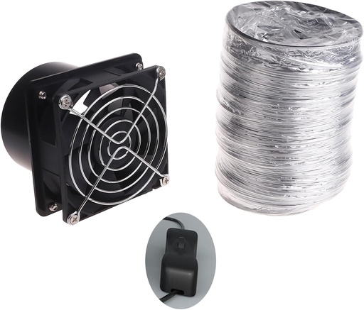 [BRSRAFA5DMCWGHLB] USB Powered Solder Absorber Fume Extractor Fan Pipe Duct Exhaust Fan with 1/3/6M Pipe Tub Ventilation Fan