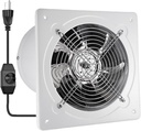 6" Kitchen Exhaust Fan with Variable Speed Controller, 382CFM Wall Mount Ventilation Fans, Metal Attic Exhaust Fan, Small Fume Extractor Ventilation Fan for Kitchen Bathroom Shop Smoking Room Garage