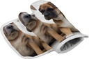 Dog Oven Mitts and Pot Holders Sets Heat Resistant Kitchen Oven Mitts Gloves Hot Pads Gift for Cooking Kitchen Baking Cooking Grilling Microwave
