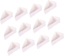FRCOLOR 20pcs Triangle Mousse Cake Boxes Simple Pastry Containers for Easy Serving Disposable Paper Cake Holders for Desserts and Treats for Bakeries and Parties