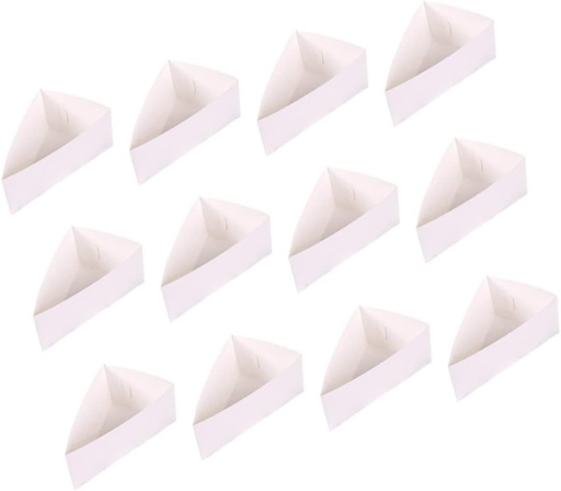 [BRSRE2Y7CEBBM2T4] FRCOLOR 20pcs Triangle Mousse Cake Boxes Simple Pastry Containers for Easy Serving Disposable Paper Cake Holders for Desserts and Treats for Bakeries and Parties