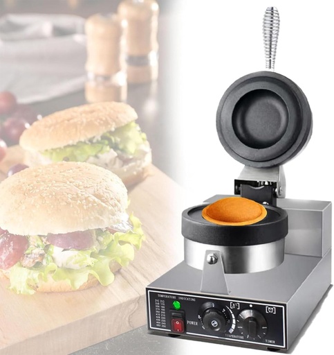 [BRSRA2T2CJ4GYC3L] Hamburger Waffle Maker, Sandwich Press, Suitable for Home Commercial Use, Hamburger Maker Mold, Ice Cream Burger Maker, Non-stick/110V (110v)