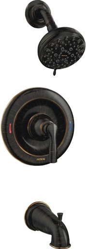 [BRSWGEL7BEPGKCTZ] Moen Hilliard 1-Handle Bronze Tub and Shower Faucet