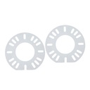 Replacement 4" Adjustable Mounting Flange Gasket 3 and 4 Bolt Compatible with Beckett Wayne Carlin Riello Oil Burner (2 Pack)