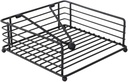 Unomor Iron Napkin Holder Rack Household Napkin Storage Shelf for Living Room Kitchen and Restaurant Use Space-saving Design Black