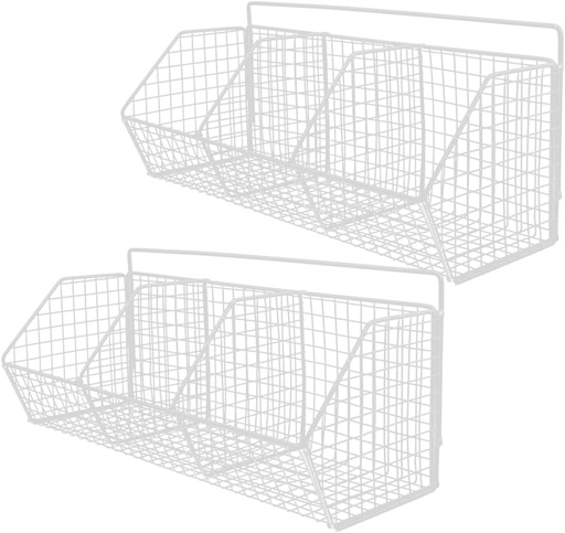 [BRSRAGQPOJ6QOH3B] GARVALON 2pcs Wall Hanging Kitchen Baskets Fruit Basket for Kitchen Woven Storage