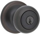Kwikset 94002-536 Cove Keyed Entry Knob in Venetian Bronze