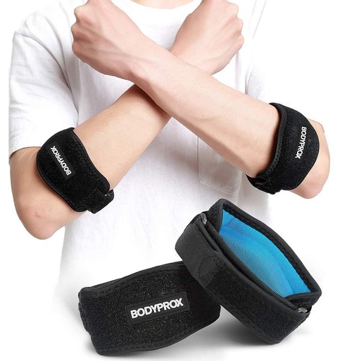 [BRSWGYD4OAJWK33H] Bodyprox Elbow Brace 2 Pack for Tennis & Golfer's Elbow Pain Relief