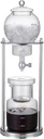 Cold Brew Drip Tower with Adjustable Water Flow,Premium Cold Brew Drip Tower - 600ml Iced Coffee Maker, Stainless Steel & Borosilicate Glass, Slow Brewing System for Rich, Smooth Flavor - Pe