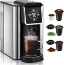 SIFENE Coffee Machine, 3 in 1 Single Serve Coffee Maker, Personal Coffee Brewer for K-Pod Capsule, Loose Leaf Tea & Ground Coffee, 50oz Removable Water Reservoir