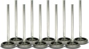 Ideal Security Inc. Garage door rollers - 3" Steel Wheels with 10 ball-bearings & 7" stem (10-pack)