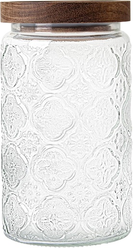 [BRSREZIFCB6R6EQ2] 32Oz Glass Jar with Lid, Candy jar, Cute jar, Vintage Glass Storage Jar for Sugar, Coffee, Tea, Spice, Flour, Candy Cookie, Pasta, Cereal