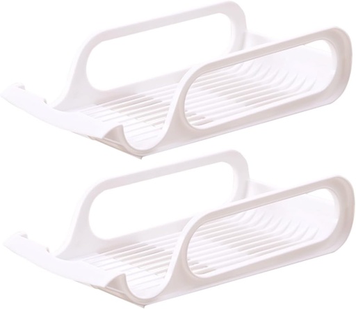 [BRSREYIDB4IRO3L3] Cabilock Refrigerator Beverage Storage Rack 2pcs Can Storage Rack Stacking Drink Holder for Soda Beer Vegetable