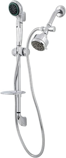 [BRSWIYYZCN4AC234] Kingston Brass KSK2521SG1 Designer Trimscape Showerscape Shower Combo, Polished Chrome