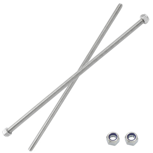 [BRSRAATRB4NBOFY3] Jersvimc 2Pcs M6 x 250mm Threaded Rod Stainless Steel M6 Threaded Rod, Long Threaded Studs Fully Threaded Rods & Studs Right Hand Threaded Screw for Bolt Clamps Anchor
