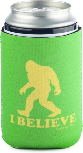 [BRSWKZAIAR5BYDY3] Funny Guy Mugs Sasquatch I Believe Collapsible Neoprene Can Coolie - Drink Cooler